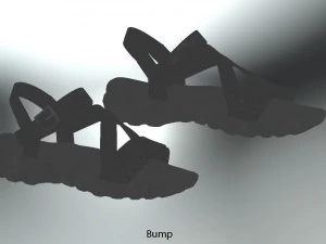 sandal casual realistic 3D Model