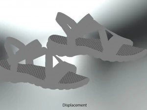 sandal casual realistic 3D Model