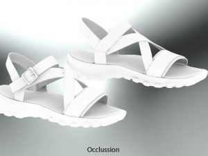 sandal casual realistic 3D Модель