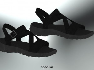 sandal casual realistic 3D Модель