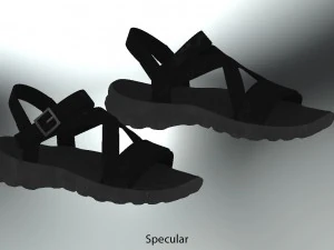 sandal casual realistic 3D Model