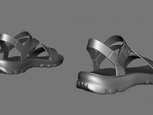 sandal casual realistic 3D Модель