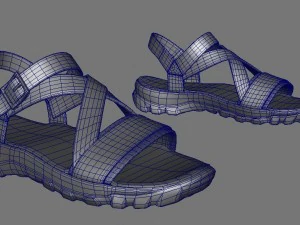 sandal casual realistic 3D Model
