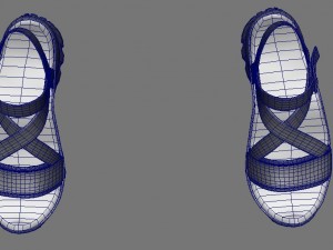 sandal casual realistic 3D Модель