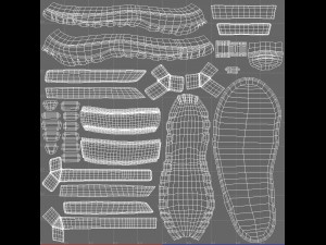 sandal casual realistic 3D Модель