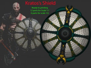 shield of kratos - guardian shield - god of war 2018 3D Print Model