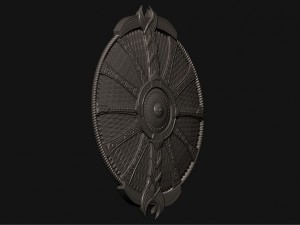 shield of kratos - guardian shield - god of war 2018 3D 프린트 모델