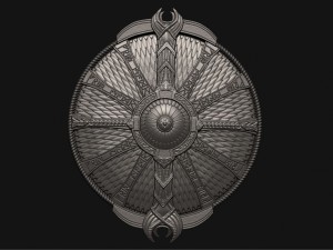 shield of kratos - guardian shield - god of war 2018 3D 프린트 모델