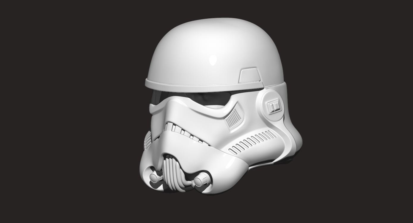 Stormtrooper Helmet Star war 3D Model in Game