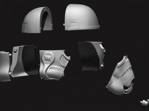 stormtrooper helmet - star war Model Cetak 3D