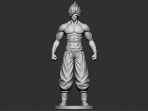 goku super saiyan - dragonball super 3D-Druckmodell