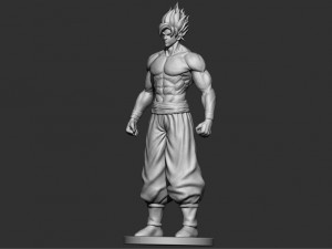 goku super saiyan - dragonball super 3D-Druckmodell