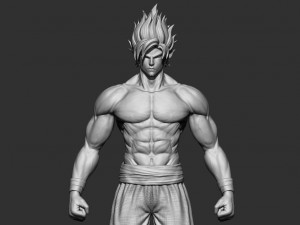 goku super saiyan - dragonball super 3D-Druckmodell