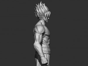 goku super saiyan - dragonball super 3D-Druckmodell