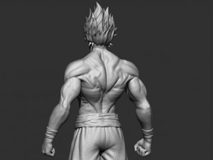 goku super saiyan - dragonball super 3D-Druckmodell