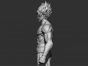 goku super saiyan - dragonball super 3D-Druckmodell