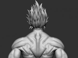 goku super saiyan - dragonball super 3D-Druckmodell