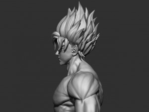 goku super saiyan - dragonball super 3D-Druckmodell
