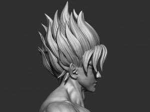goku super saiyan - dragonball super 3D-Druckmodell