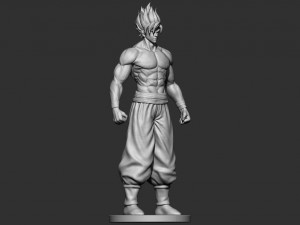 goku super saiyan - dragonball super 3D-Druckmodell