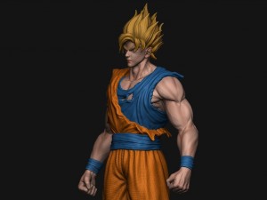 goku super saiyan v2 - dragonball super Modelo de impresión 3D