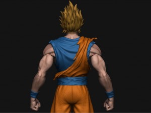 goku super saiyan v2 - dragonball super Modelo de impresión 3D