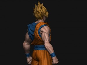 goku super saiyan v2 - dragonball super Modelo de impresión 3D