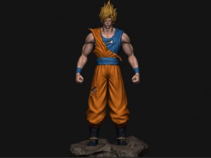 goku super saiyan v2 - dragonball super Modelo de impresión 3D