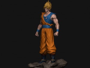 goku super saiyan v2 - dragonball super Modelo de impresión 3D