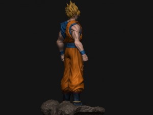 goku super saiyan v2 - dragonball super Modelo de impresión 3D