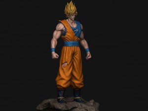 goku super saiyan v2 - dragonball super Modelo de impresión 3D
