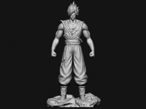 goku super saiyan v2 - dragonball super Modelo de impresión 3D