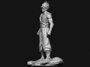goku super saiyan v2 - dragonball super Modelo de impresión 3D