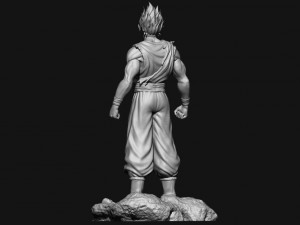 goku super saiyan v2 - dragonball super Modelo de impresión 3D