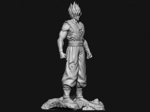 goku super saiyan v2 - dragonball super Modelo de impresión 3D
