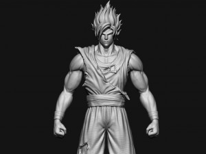 goku super saiyan v2 - dragonball super Modelo de impresión 3D