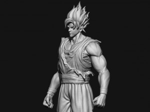goku super saiyan v2 - dragonball super Modelo de impresión 3D