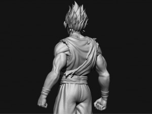 goku super saiyan v2 - dragonball super Modelo de impresión 3D