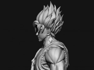goku super saiyan v2 - dragonball super Modelo de impresión 3D