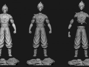 goku super saiyan v2 - dragonball super Modelo de impresión 3D