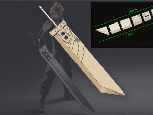 buster sword cloud - final fantasy vii 3D Print Model