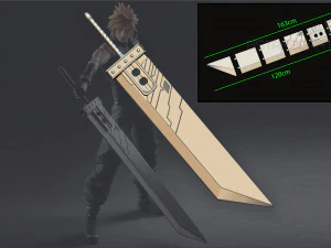 Buster Sword Cloud - Final Fantasy VII 3D Принт Модель