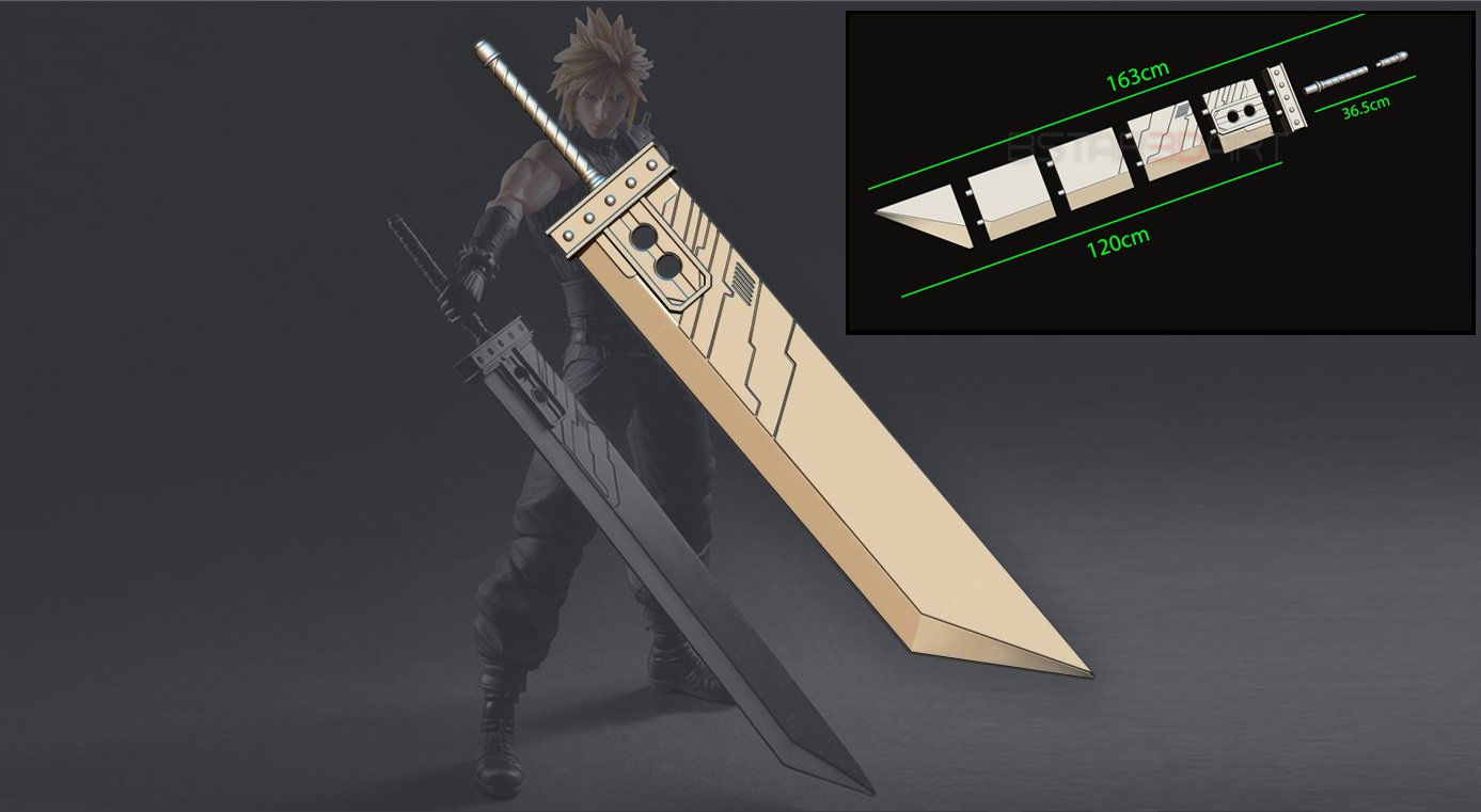 Buster Sword Cloud Final Fantasy Vii 3d Model C4d Max Obj Fbx Ma Lwo 3ds 3dm Stl 3066683 O 