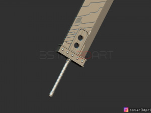 buster sword cloud - final fantasy vii 3D-printmodel
