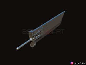 buster sword cloud - final fantasy vii 3D-printmodel