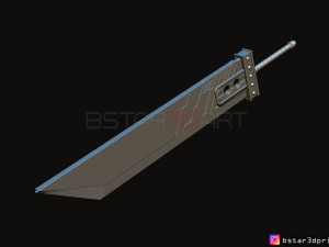 buster sword cloud - final fantasy vii 3D-printmodel