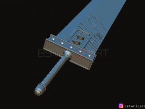 buster sword cloud - final fantasy vii 3D-printmodel