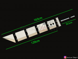 buster sword cloud - final fantasy vii 3D-printmodel