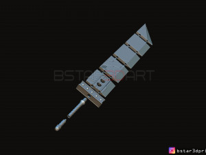 buster sword cloud - final fantasy vii 3D-printmodel