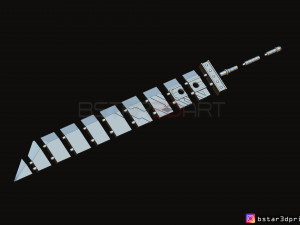 buster sword cloud - final fantasy vii 3D-printmodel
